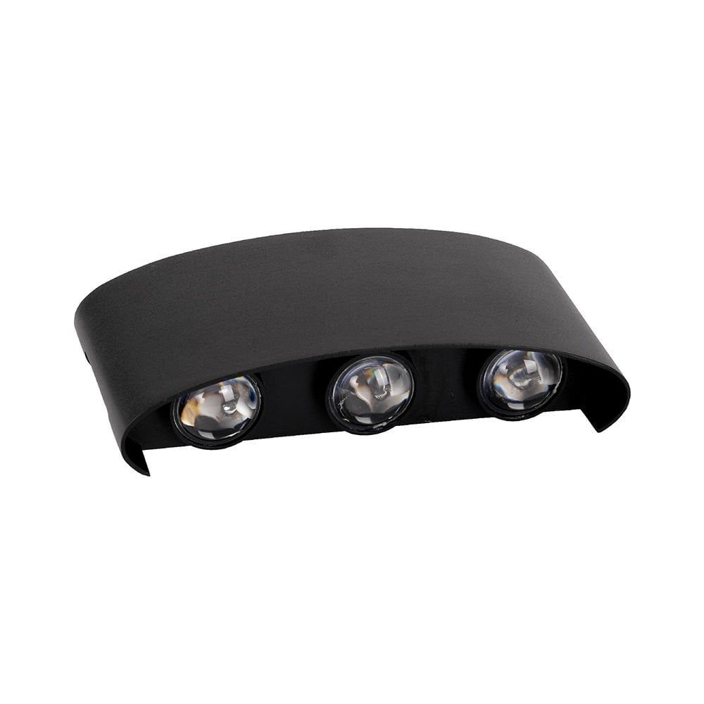 ACK 6W 3000K Gün Işığı Siyah Dekoratif Led Aplik AH07-07201