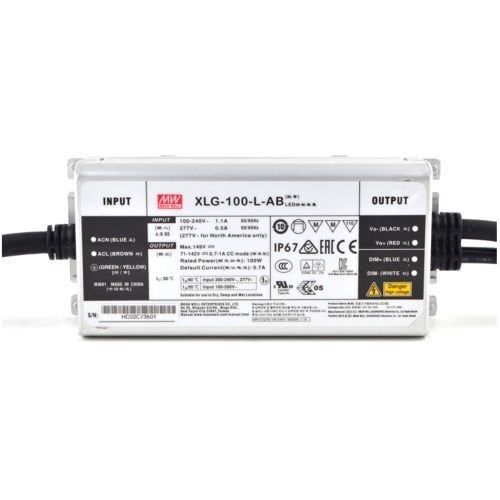 MEANWELL- XLG-100-L-AB 71~142Vdc,700~1050mA Constant Power,DIM+ADJ. Led Sürücü - Güç kaynağı
