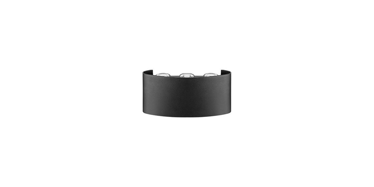 Goya 6W 3000K 45X175X95 mm Sarı Ledli Siyah Duvar Apliği GY 7223