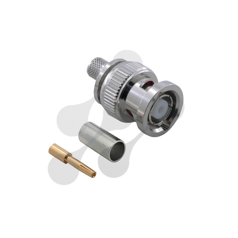 BNC Erkek Sıkmalı RP Konnektör - RG58 BNC210