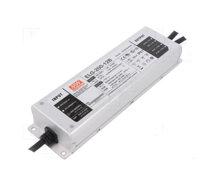 MEANWELL- ELG-200-24DA 24Vdc 8.4 Amp DALI Control Dim Led Sürücü - Güç kaynağı