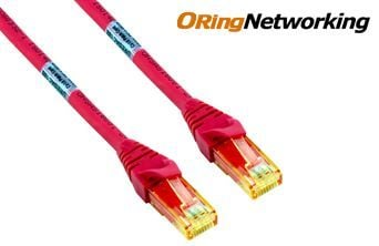 Patch Cord CAT6 U/UTP BC 24AWG 7*0.20 Colour: Red PVC - 3M PC-U1603RD