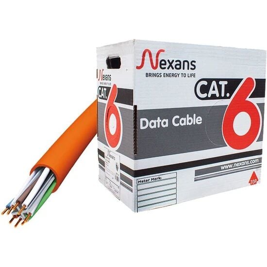 Nexans Cat6 Halogen Free LSZH Data Kablosu 23 AWG %100 Bakır