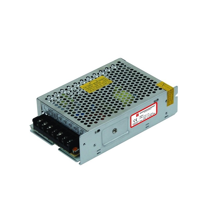 Mervesan 24V 4.25A 100W Metal Kasalı İç Mekan Ac/Dc Smps Adaptör MT-100-24