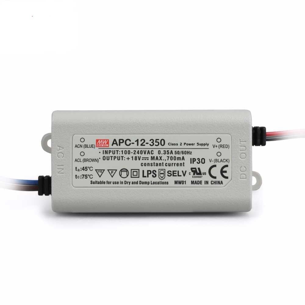MEANWELL- APC-12-350 9~36Vdc 350mA IP30 Led Sürücü - Güç kaynağı