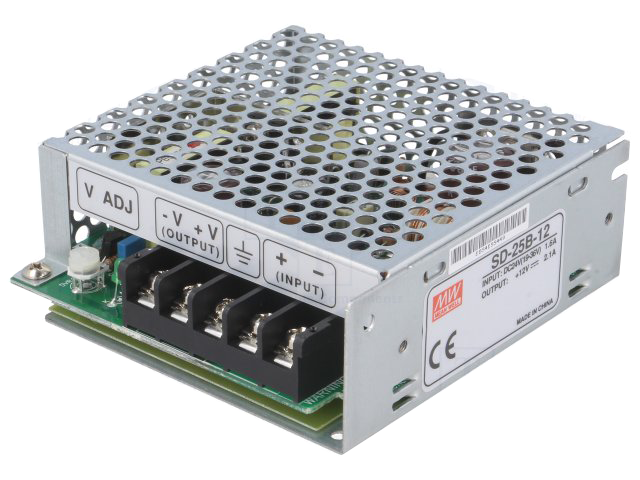 MEANWELL- SD-025B-12 18~36Vdc>12Vdc 2.1Amp Güç Kaynağı