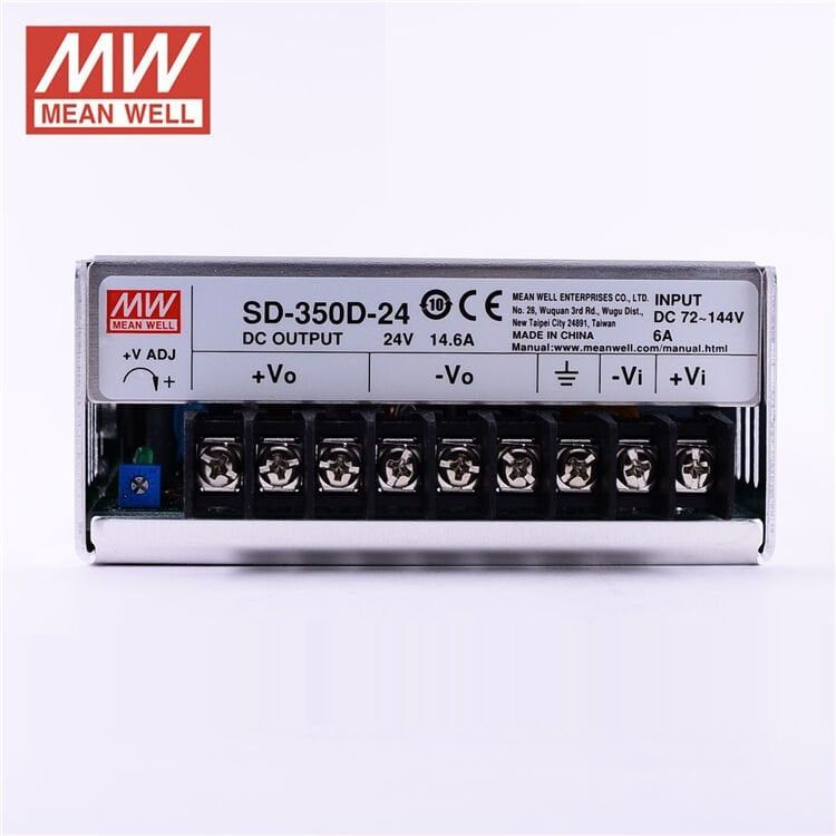 MEANWELL- SD-350D-24 72~144Vdc>24Vdc 14.6Amp Güç Kaynağı