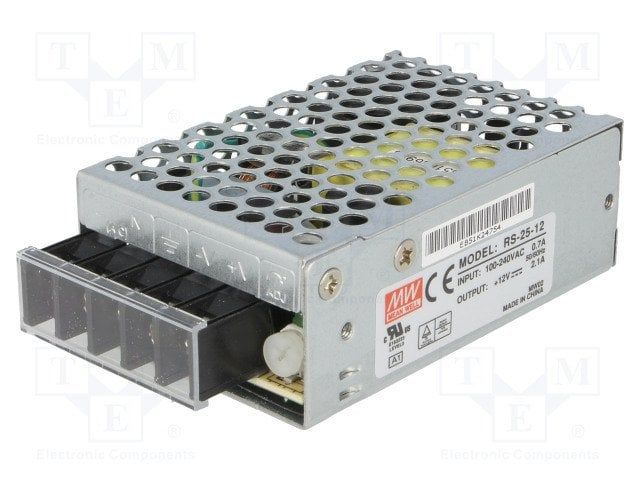 MEANWELL- RS-025-12 12Vdc 2.1Amp Güç Kaynağı