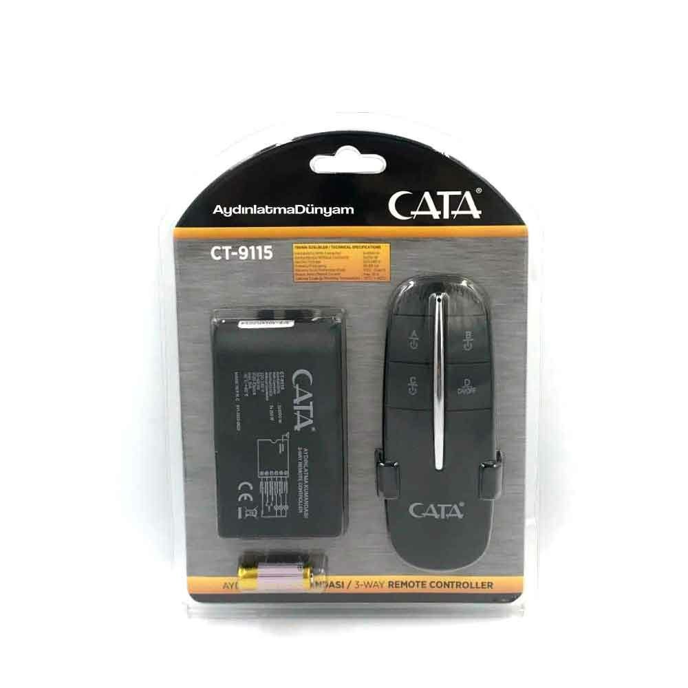 Cata 3'lü Aydınlatma Kumandası 3 x 1000 Watt CT-9115