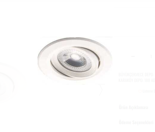 Jupiter 5W Hareketli Led Spot LS458 3000K Gün Işığı