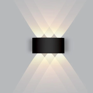 ACK 6W 3000K Gün Işığı Siyah Dekoratif Led Aplik AH07-07201