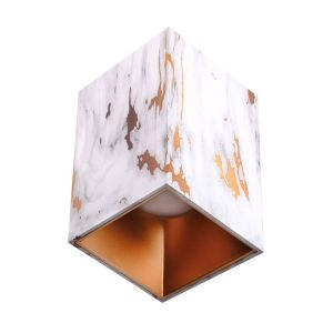 ACK Gold Mermer Kasa - Siyah Reflektör Sıva Üstü Dekoratif Armatür AAH12-07513