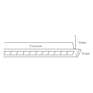 Goya 30w 49cm Sıva Altı Led Linear Armatür GY 8025 45
