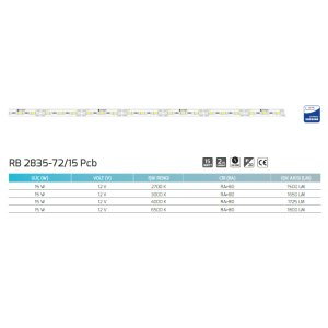 Goya  15w 12v Rigid Bar RB 2835-72/15 12 Pcb