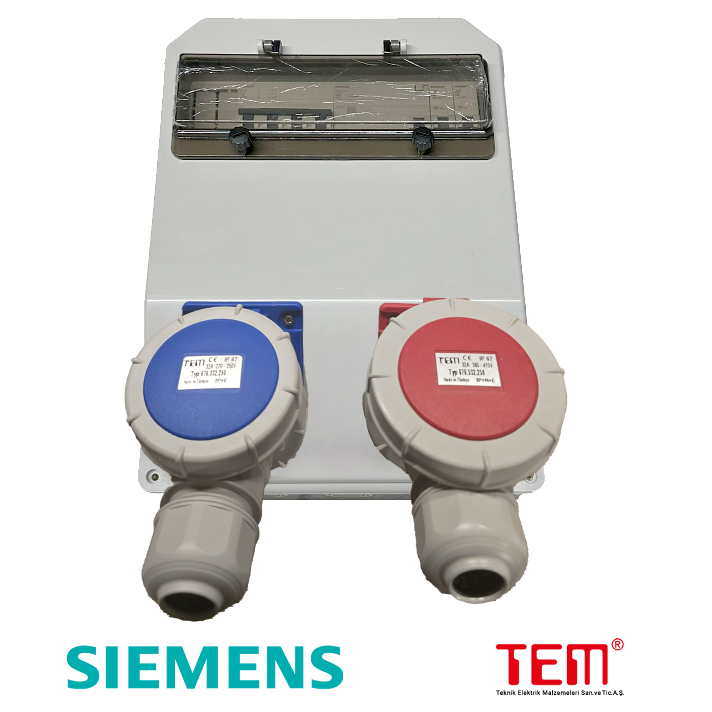 IP67 Araç Şarj Panosu 22kW Tam Montajlı Kullanıma Hazır - 2 Adet Fiş Dahil