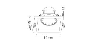 Goya 10W Triac Dim Sıva Altı Cob Led Armatür  GY 1736-10