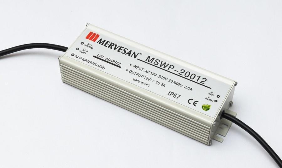 Mervesan Metal Kasalı 40A 5V 200W Dış Mekan Sabit Voltaj AC/DC (SMPS) Adaptörü MSWP-2005