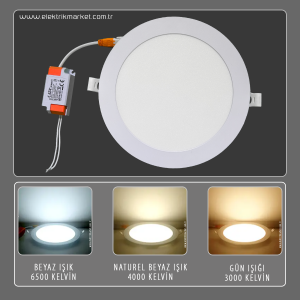 Cata 9W 3200K Gün Işığı Plus Slım Panel Led Armatür  CT-5646