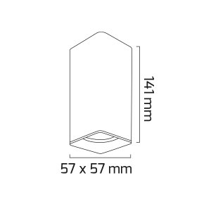 Goya 14 Watt 6500K Beyaz Işık Sıva Üstü Spot - GY 1855