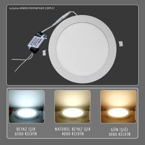 Noas 12W 4000K Natural Beyaz Sıva Altı Led Panel Spot YL10 1207
