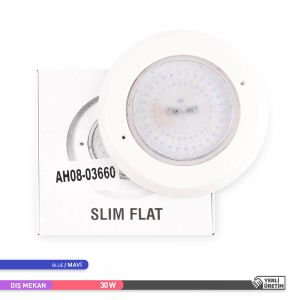 ACK 36W Mavi Işık Flat Sıva Üstü Slim LED Havuz Armatürü AH08-03660