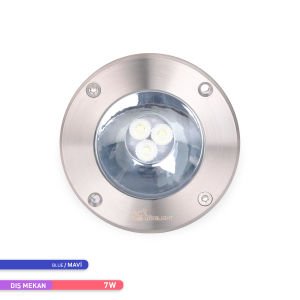 ACK 7W Mavi Işık Led Yer Armatürü 6605-003