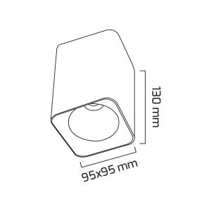 Goya 14 Watt 2700K Sarı Işık Sıva Üstü Spot Triac Dim (GOYA)GY 1853