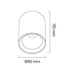 Goya 8 Watt  Sıva Üstü Spot Beyaz Işık- GY 1857