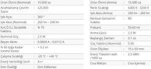 Cata 5W 220V Geniş Açı Ledli Kapsül Ampul G9 Duylu CT-4221