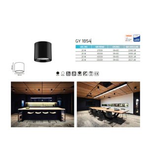 Goya 30 Watt 2700K Sarı Işık Sıva Üstü Spot Triac Dim (GOYA) GY 1854