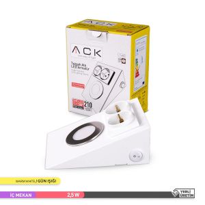 ACK 3000K 2.5W Çift Prizli Tezgah Altı Armatür AH11-00200