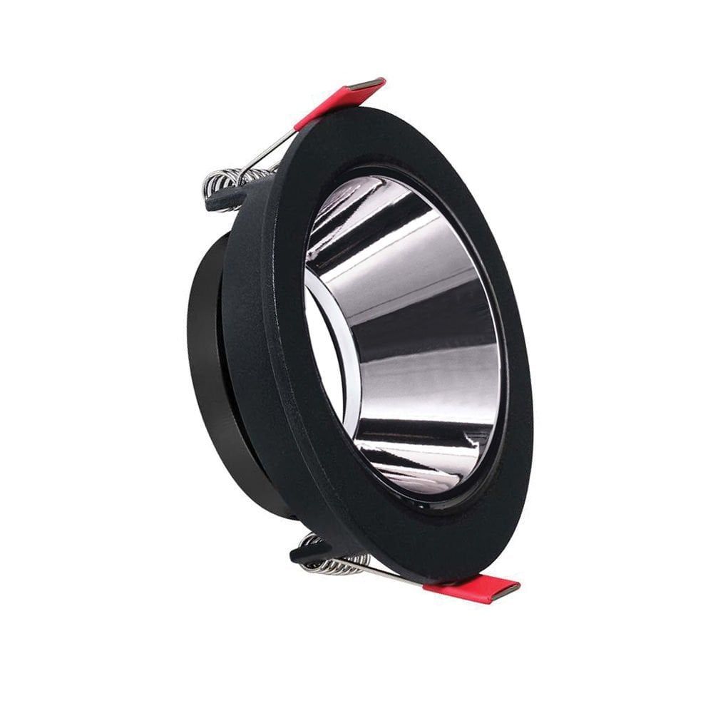 ACK Siyah Kasa - Aliminyum Silver (Ø85 mm ) Aliminyum Pc Spot Armatür AH03-07231