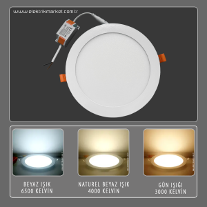 Jupiter 18W Proje Serisi Slim Led Panel LD493 - 6500K Beyaz Işık