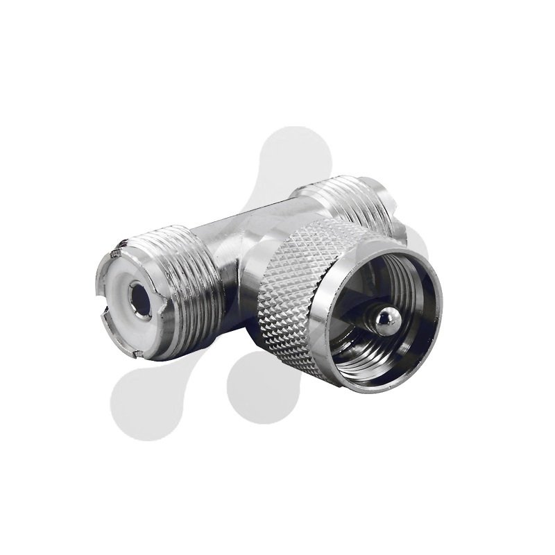 UHF Erkek Dişi - Dişi T Konnektör UHF108