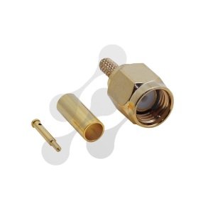SMA Erkek Sıkmalı Gold Konnektör RG174 - RG316 SMA100