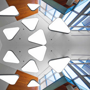 Goya 109W 4000K Natural Beyaz Sarkıt Lineer Armatür Üçgen Pizza-900 GY 8117 90G