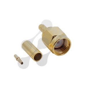 SMA Erkek RP Sıkmalı Gold Konnektör - RG174 - RG316 SMA106