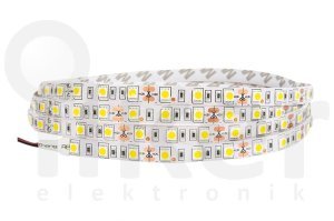 Fio Led Eko Serisi 5050 SMD Şerit Led 12 VDC İç Mekan 5 Mt. Sıcak Beyaz Işık FSFE.5050.3020.6012