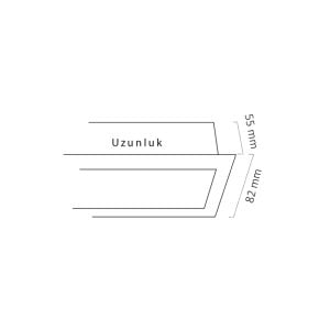 Goya 52w 92cm Sıva Altı Led Linear Armatür GY 8026 90
