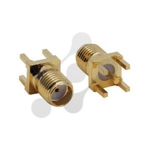 SMA Dişi PCB Tip 180 Derece Konnektör SMA200