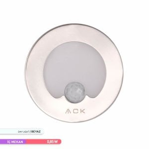 ACK Sensörlü LED 1,5W 6500K 7,75 cm x 5,3 cm Merdiven-Duvar Armatürü AH07-00634