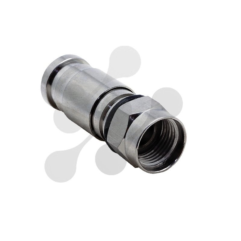F Erkek Sıkmalı (Compression) Konnektör - RG6 CTF100
