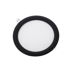 ZMR 15W Siyah Kasa Yuvarlak Slim Led Panel Aluminyum Soğutuculu ZMR-205/S.