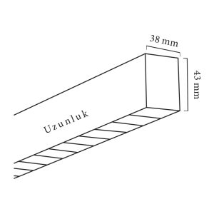 Goya  Sıva Üstü ve Sarkıt Lineer Armatür  - GY 8044