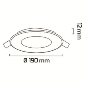 Goya 15W Led Downlight Armatür GY 1768