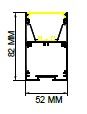 Darklight 52 40W 420x420 mm Kare Linear Düz Difüzör DL5282 4242