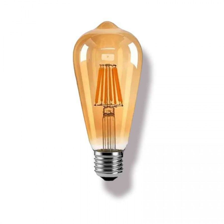 6W ST64 Rustik Ampul Amber /1800K-E27 YL92-0020