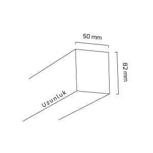 Goya 18w  60 cm Sıva Üstü ve Sarkıt Led Armatür GY 8031-60
