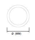 Darklight 80 75W 900 mm Çap Simit Linear Düz Difüzör DL80 0900