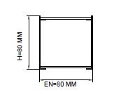 Darklight 80 75W 900 mm Çap Simit Linear Düz Difüzör DL80 0900